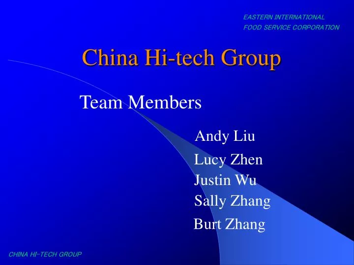 china hi tech group