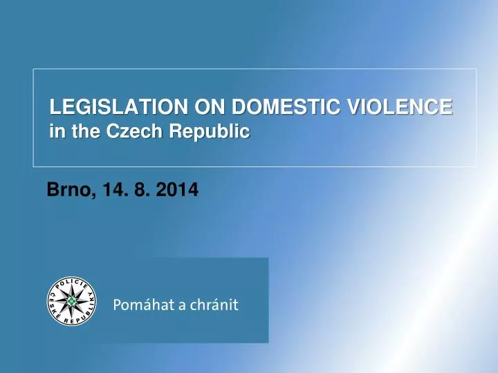 legislation on domestic violence in the czech republic