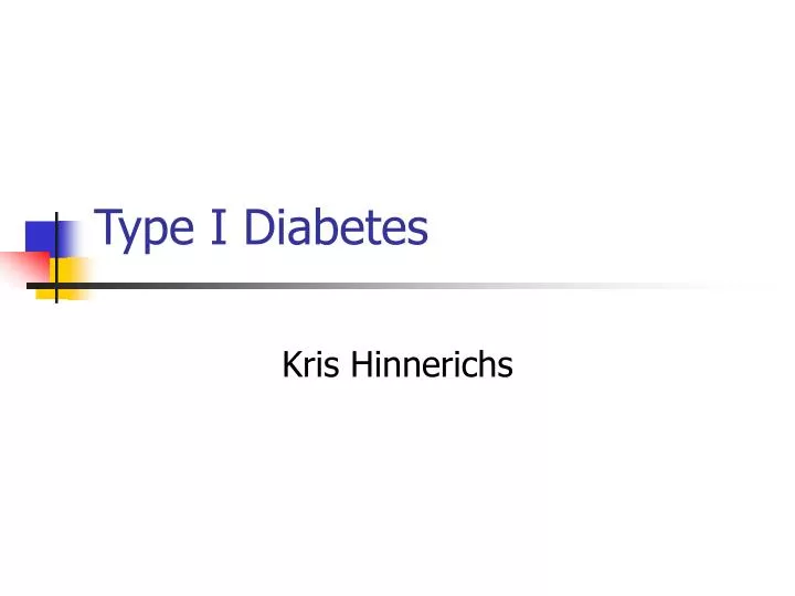 type i diabetes