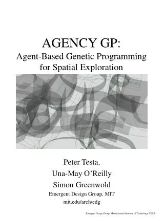 AGENCY GP: Agent-Based Genetic Programming for Spatial Exploration