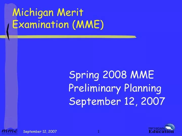 michigan merit examination mme