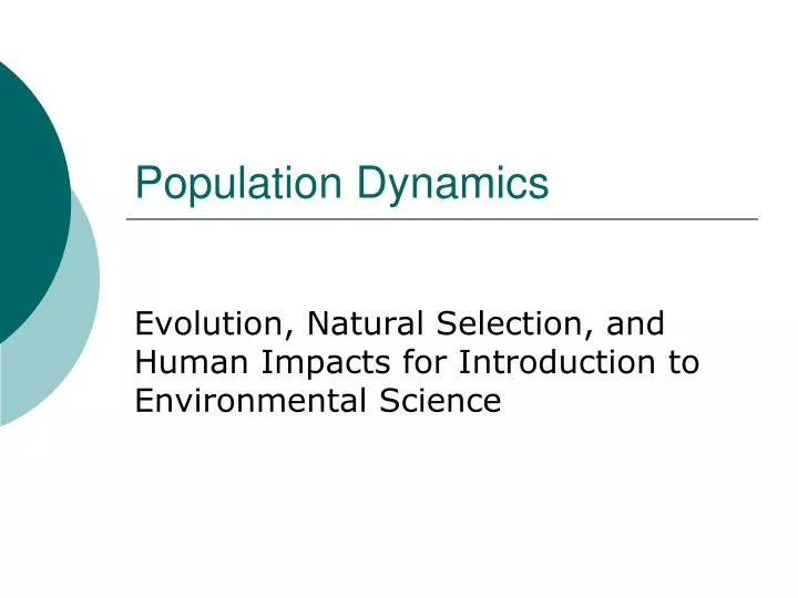 population dynamics