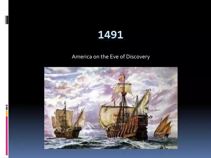 america on the eve of discovery