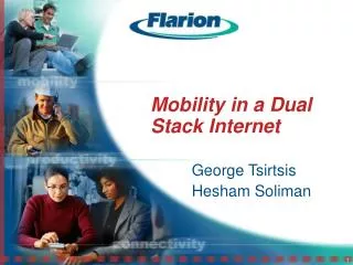 Mobility in a Dual Stack Internet
