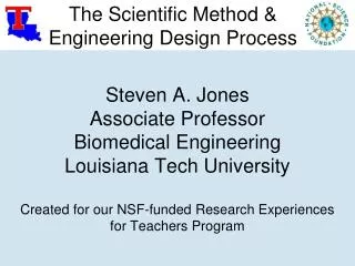 The Scientific Method &amp; Engineering Design Process