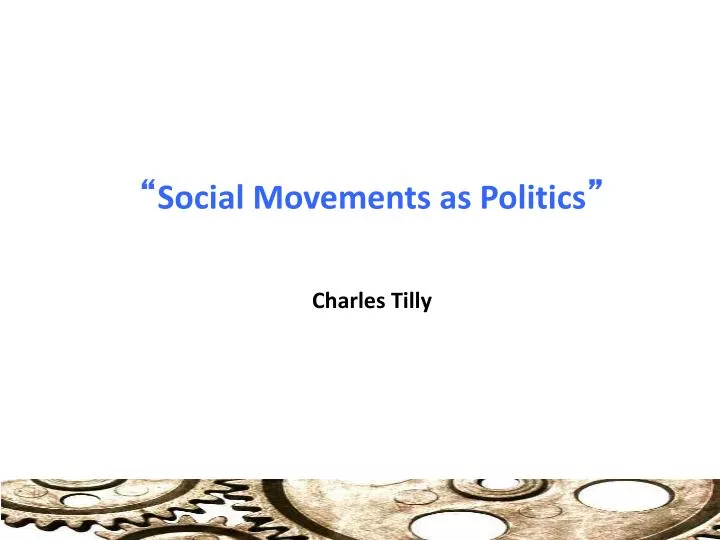 social movements as politics