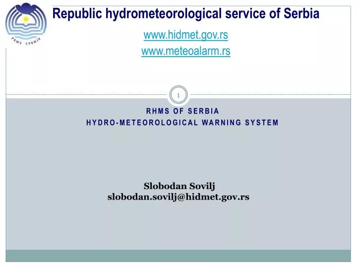 republic hydrometeorological service of serbia www hidmet gov rs www meteoalarm rs