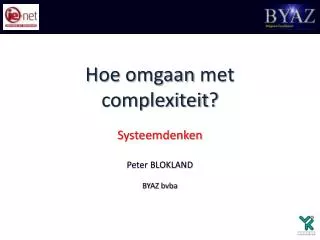 hoe omgaan met complexiteit