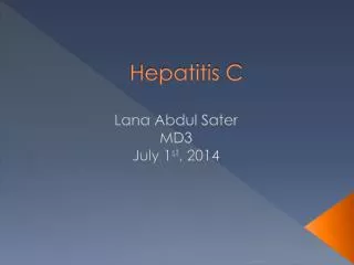 hepatitis c