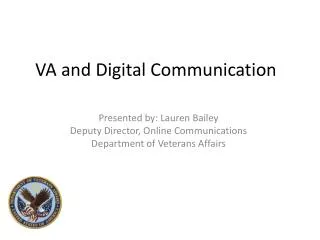 VA and Digital Communication