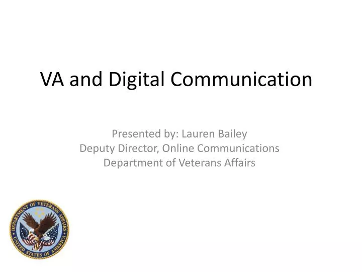 va and digital communication
