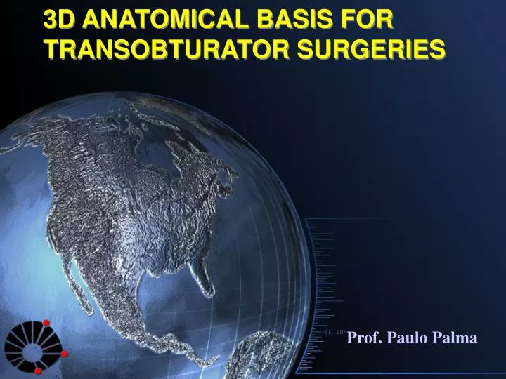 3d anatomical basis for transobturator surgeries