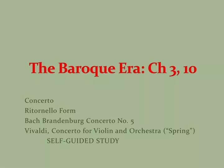 the baroque era ch 3 10