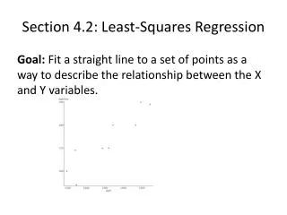 Section 4.2: Least-Squares Regression
