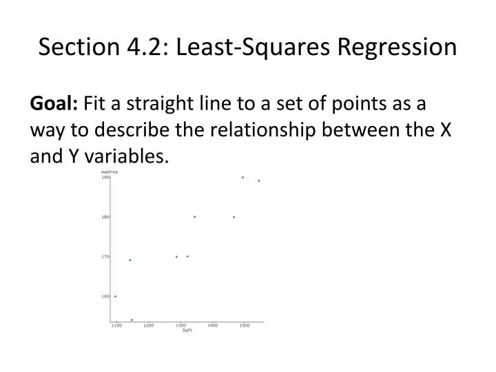 section 4 2 least squares regression