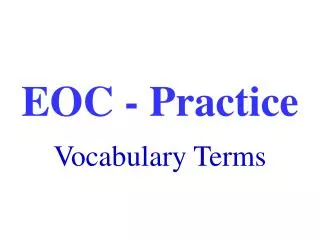eoc practice