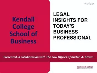Kendall College School of Business
