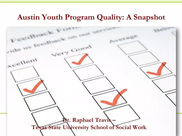 austin youth program quality a snapshot