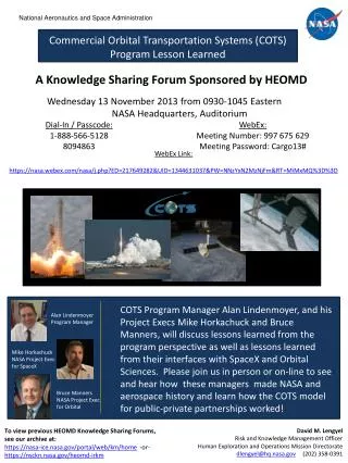 To view previous HEOMD Knowledge Sharing Forums, see our archive at :