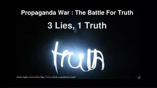 3 Lies, 1 Truth