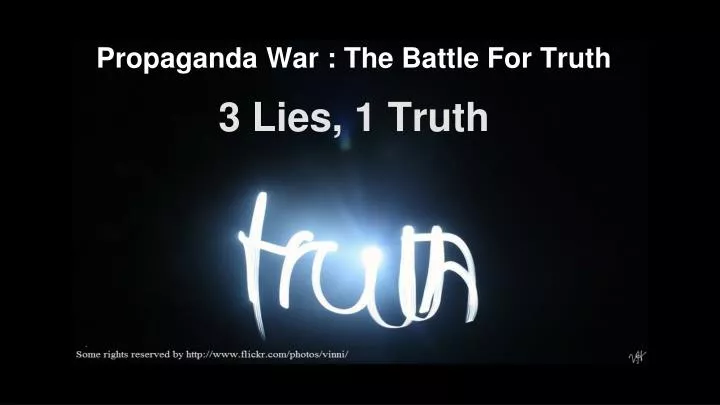 3 lies 1 truth