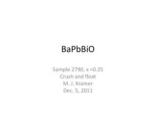 BaPbBiO