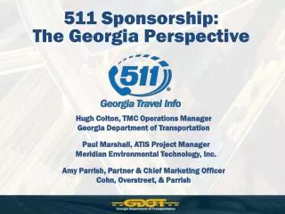 511 Sponsorship: The Georgia Perspective