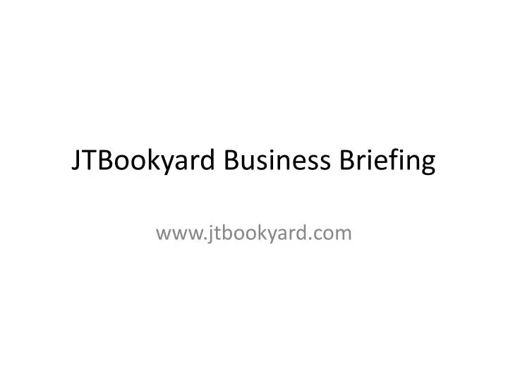 jtbookyard business briefing