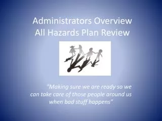 Administrators Overview All Hazards Plan Review