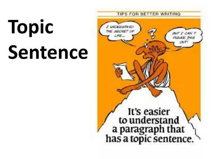 topic sentence