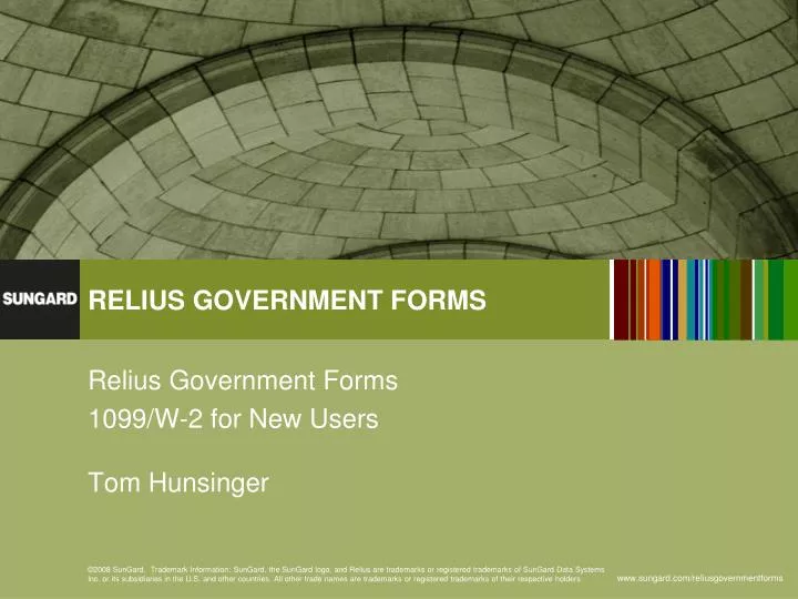 relius government forms 1099 w 2 for new users tom hunsinger