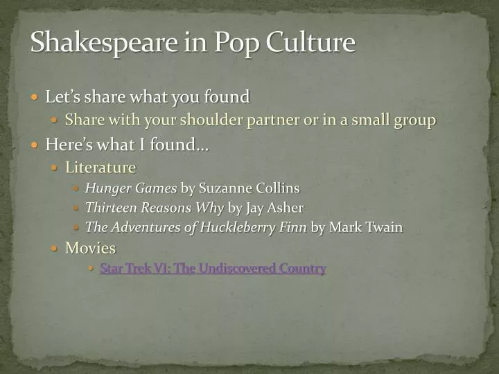 shakespeare in pop culture
