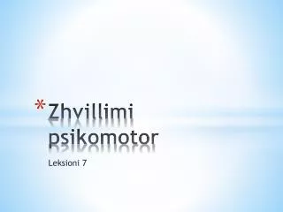 zhvillimi psikomotor