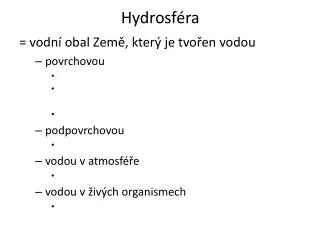 hydrosf ra
