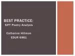 Best Practice: - slide 1