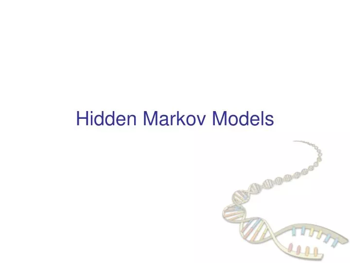 hidden markov models