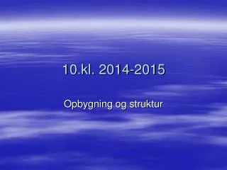 10 kl 2014 2015