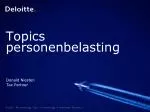 Topics personenbelasting - slide 1