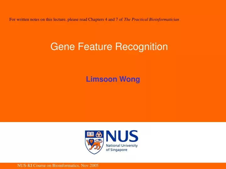 gene feature recognition