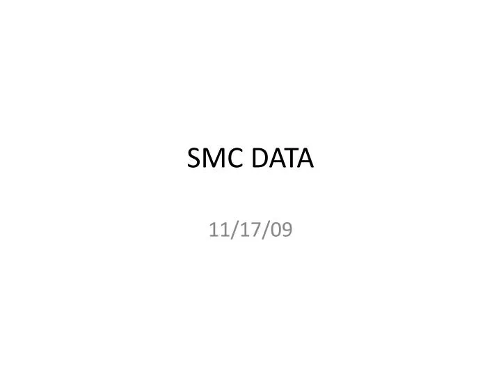 smc data