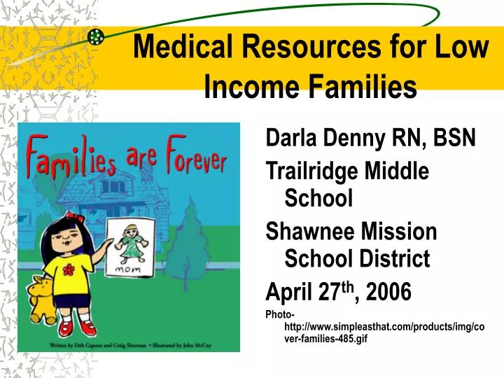 medical resources for low income families
