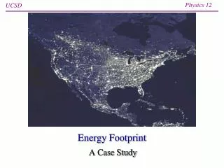 Energy Footprint