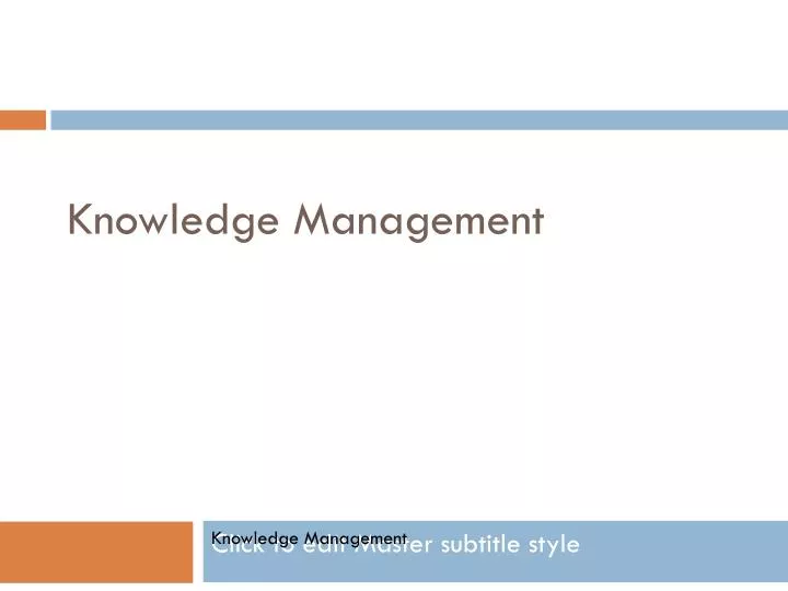 knowledge management