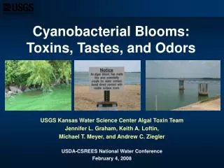 Cyanobacterial Blooms: Toxins, Tastes, and Odors