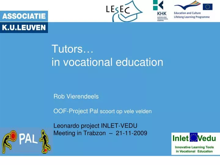 tutors in vocational education