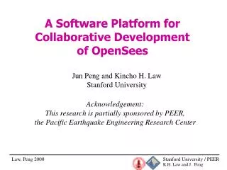 A Software Platform for Collaborative Development of OpenSees