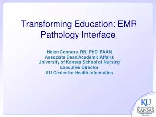 Transforming Education: EMR Pathology Interface