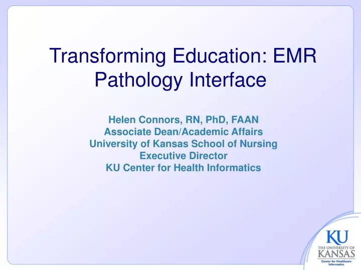 transforming education emr pathology interface