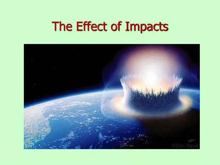 the effect of impacts