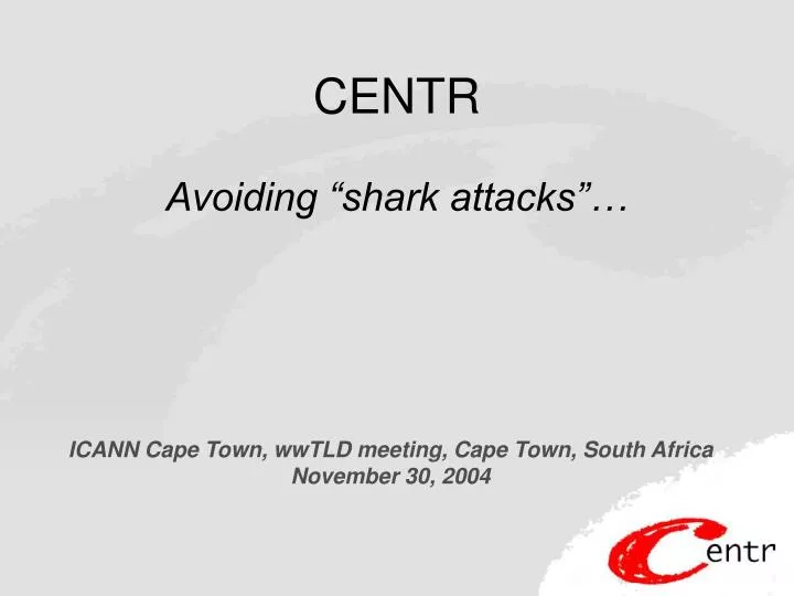 centr avoiding shark attacks